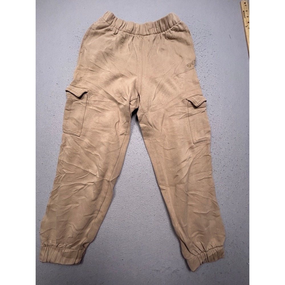 Hollister Cargo Sweatpants Fleece Tan XS Womens